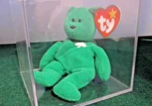 Ty Teenie Beanie Babie "Erin the Bear" 1993 mit Schutzhülle - Bild 1 von 4