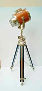 Searchlight Home Decor Spot Light Antique nautical Designer Floor Lamp Tripod - Picture 1 of 8