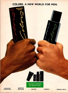 Ephemera 1991 Colors Cologne United Colors Of Benetton Vintage Print Ad Full Pg - Picture 1 of 1