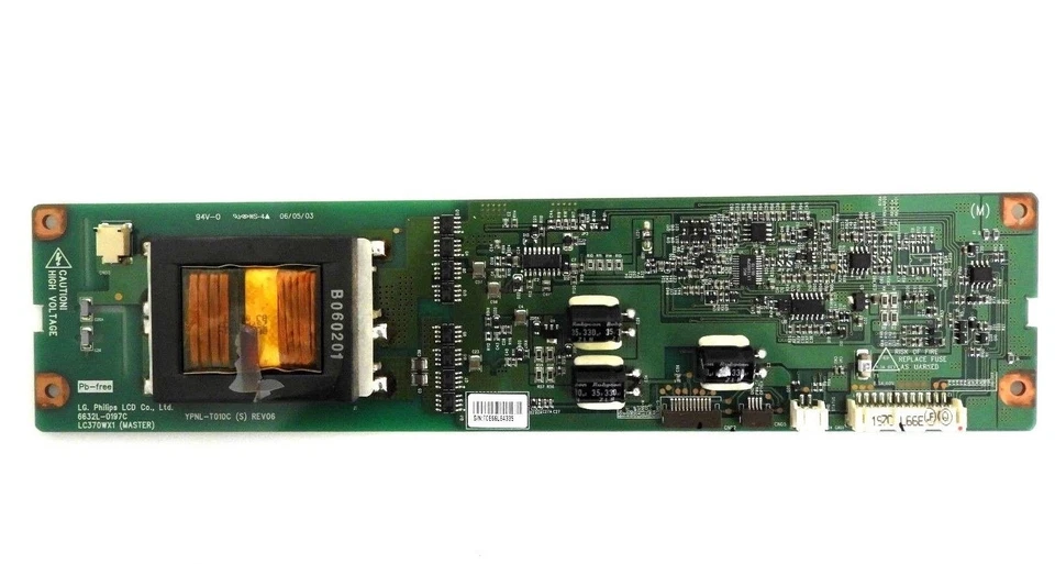 ПЛАТА ИНВЕРТОРА LG 37LC2D LC370WX1, 6632L-0197C, (MASTER)  - Изображение 1 из 1