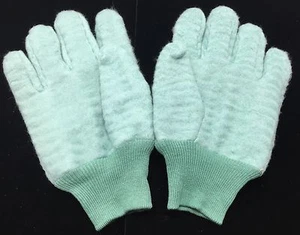 Soft Fabric Cloth Teal Colored Work Gloves Men's Med/Lg - Picture 1 of 2