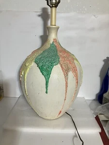 MCM Lamp Glows In The Dark 18”  WILD CRAZY GROVY RARE VINTAGE One Of A Kind - Picture 1 of 13