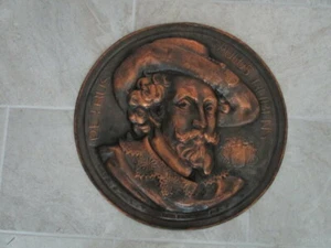 ARTE DE PARED DE COBRE, RETRO DE COLECCIÓN, PETRUS PAULUS RUBENS 20" Decoración de Metal Única - Imagen 1 de 4