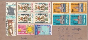 GUYANA - BEL AFFRANCHISSEMENT AVEC DE NOËL - LETTRE POUR LONDRES EN 1973. - Picture 1 of 1