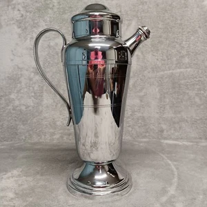 Farberware New York Art Deco Chrome Metal Cocktail Mixer Shaker Pitcher Lid Cap - Picture 1 of 19