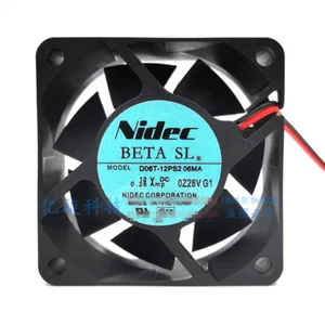 NIDEC D06T-12PS2A 6025 12V 0.25A double ball high air volume cooling fan - Picture 1 of 2