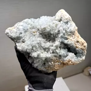 GORGEOUS BLUE CELESTITE GEODE NICE 8.4LBS FROM SANKOANY DEPOSIT, MADAGASCAR - Picture 1 of 11