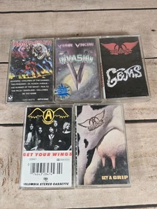 Cassettes Lot Of 5- 80s 90s Alternative Rock Aerosmith Etc - Picture 1 of 2