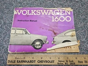 VINTAGE 1966 Volkswagen 1600 Instruction Manual Guide Book  - Picture 1 of 7