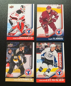 Lot (4) Upper Deck Hockey Card Day Cards Lemieux HCD12, Brodeur HCD10... (VF+) - Picture 1 of 2