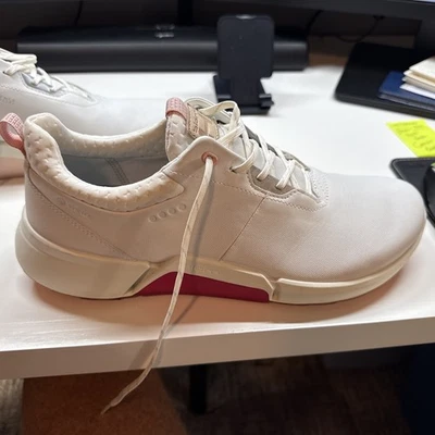 ECCO BIOM HYBRID H4 Women’s 42 EU 11 11.5 US GORE-TEX Golf Shoes White Pink - Image 1 of 4
