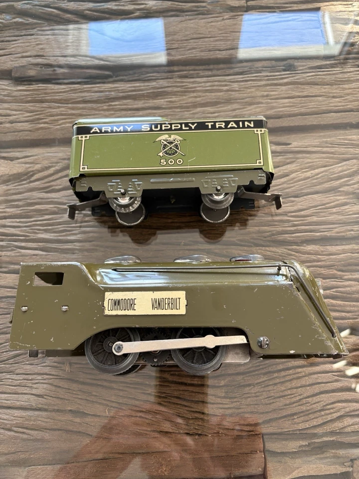 Marx Army Train Commodore Vanderbilt Locomotive, 1940’s - Image 1 of 4