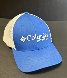 Columbia PFG Mens Mesh Cap Hat Marlin Ball Cap Blue Offshore Fishing S/M - Picture 1 of 7