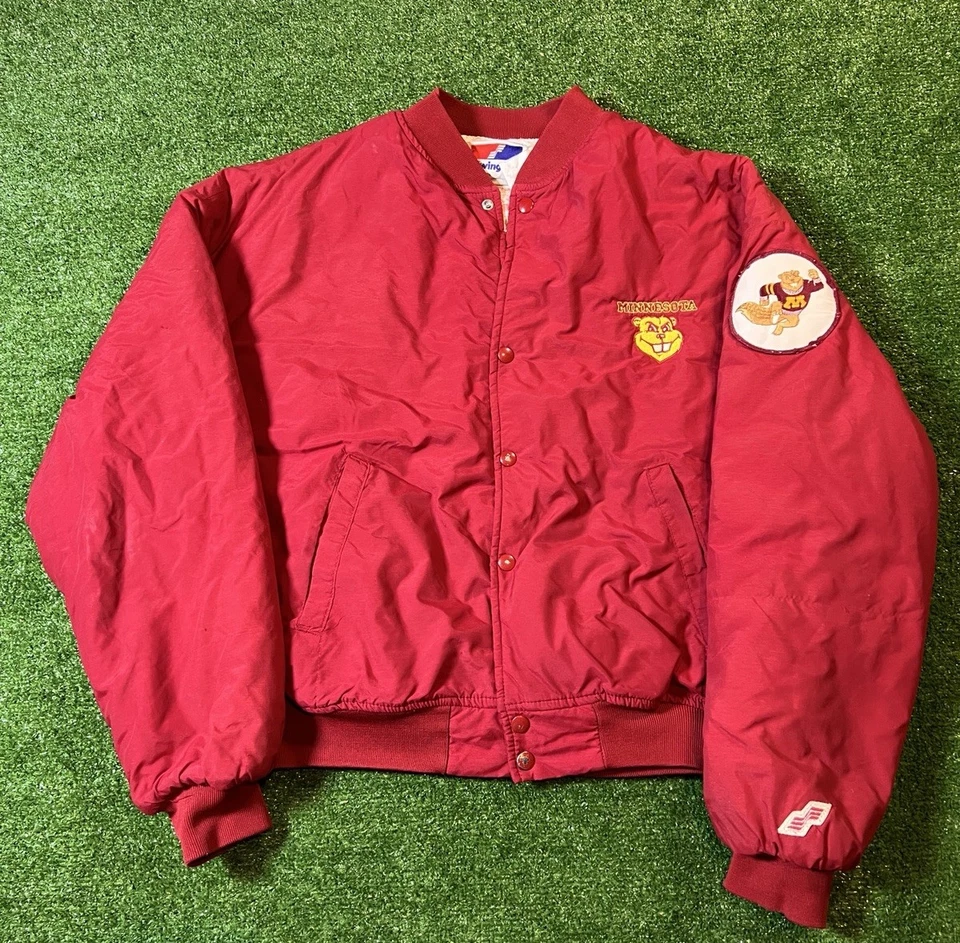 Minnesota Golden Gophers Vintage 90’s Swingster Puffer Jacket Mens XL USA Made - Image 1 of 4