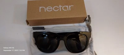 NECTAR Sunglasses Chatham Salt of the East Black Rim Polarized Unisex - Image 1 of 4