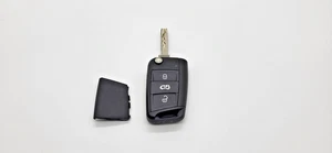 VW 3 BUTTON REMOTE FLIP KEY FOB CADDY  P/N 7C0959752C, EXCELLENT CONDITION - Picture 1 of 19
