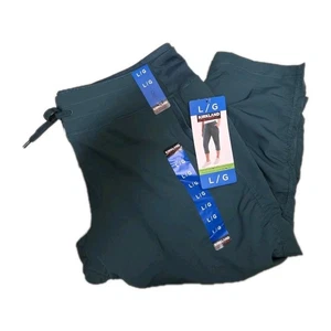 NWT Women's Blue KIRKLAND SIGNATURE Repreve Active Capri Pants Small - Picture 1 of 2