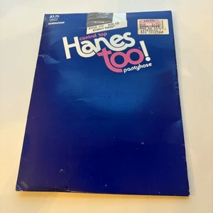 Hanes Too! Control Top Pantyhose Barely There Sandalfoot Hosiery Size CD NIP - Picture 1 of 6