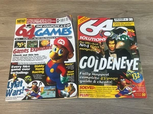 N64 Magazines Vol 1 And Vol 2 64 Games 64 Solutions - Picture 1 of 2