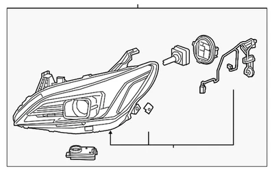 Genuine GM Driver Side Headlamp 26221315 — 第 1/4 张图片