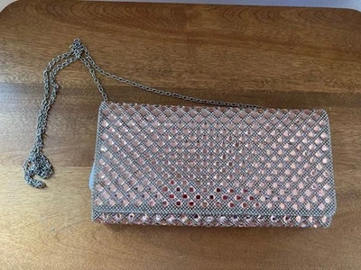 Bolso sin asas de cristal Aldo Blink Blink Champagne Rinestones Bolso de noche Nuevo con etiquetas Foto 1 de 4