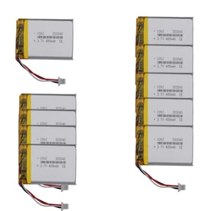 10 pezzi batteria 3,7 V 400 mAh 1,48 Wh Li 303040 JST 3 pin spina 1,0 mm per DashCam GPS - Foto 1 di 4
