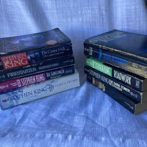 Lot Of 8 Stephen King PB Books Fire Starter Stand Night Shift Gunslinger Lisey - Picture 1 of 10