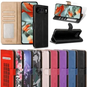 Étui Pour Google Pixel 10 ProXL 9A 8A 7A 6A En Cuir Avec Support Pliable - Photo 1 sur 93