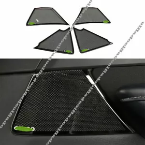 For Mazda CX-30 2020-22 Black titanium Inner Door Speaker Ring Decor Cover Trim - Foto 1 di 9