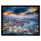 Photography Cityscape Composition Aerial View London Thames 12X16 Framed Print
