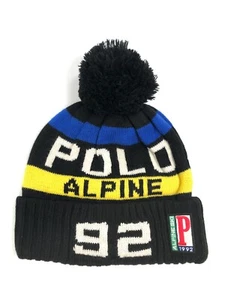 NWT POLO RALPH LAUREN POLO ALPINE 92 STRIPED BEANIE HAT - Picture 1 of 1