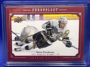 2018-19 Upper Deck Chronology Canvas Timeless Memories Red Steve Duchesne Auto - Picture 1 of 2