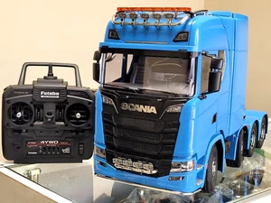 Built Tamiya R/C 1/14 Scania 770 S 8x4 + MFC-01 LED Light & Sound 2.4Ghz Futaba - Picture 1 of 24