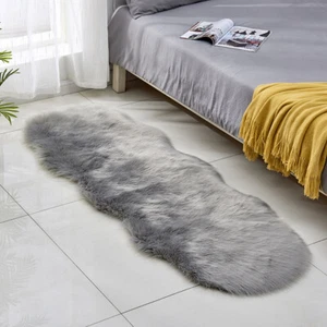 Bedroom Imitation Wool Sofa Cushion Plush Carpet Living Room Carpet Bedside Mat - Picture 1 of 42