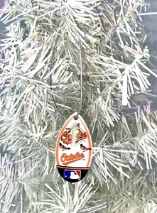 MLB Baltimore Orioles Vintage Teardrop Spinner Christmas Ornament Size Regular - Picture 1 of 2