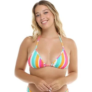 NWT Body Glove Standard DITA strip/multi Triangle Slider Bikini Top Size L - Picture 1 of 8