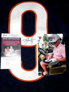 JIM McMAHON SIGNED CHICAGO BEARS HOME BLUE JERSEY BYU Cougars - J.S.A. Certified - Picture 1 of 6