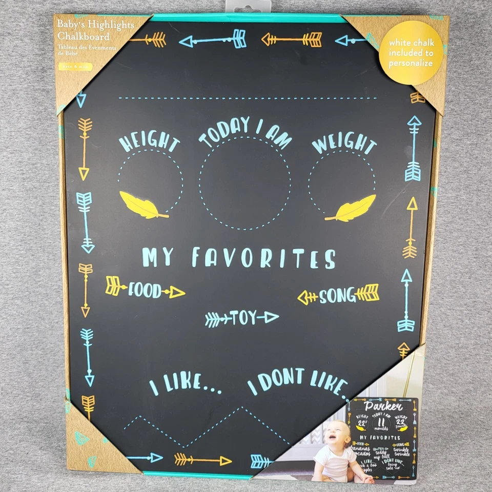 Tiny Ideas 婴儿亮点每月黑板箭 20 X 16 — 第 1/3 张图片