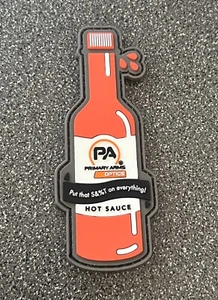 Primary Arms Optics PVC Morale Patch Hot Sauce Bottle - Picture 1 of 2