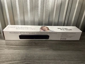 Barra de sonido de altavoz de TV ZVOX AccuVoice AV120 con tecnología de audífonos bronce nuevo en caja - Imagen 1 de 5