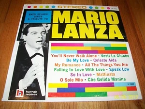 ENZO STUARTI SINGS A TRIBUTE TO MARIO LANZA LP VERY GOOD CONDITION VERY RARE - Picture 1 of 1