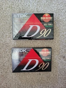 TDK D90 Dynamic High Output IECI Type I (2 Blank Cassettes) SEALED - Picture 1 of 3