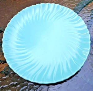 FRANZISKANER CORONADO WIRBEL Mittagessen Kotelett Kuchen Teller Aqua 11 3/4" 1940-47 Vintage - Bild 1 von 10