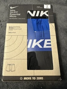 NIKE Dri Fit Essential Micro Boys Boxer Briefs 2 Pack Youth Small Brand New - Picture 1 of 6