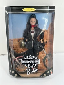 VINTAGE 1998 COLLECTOR EDITION HARLEY-DAVIDSON BARBIE DOLL MATTEL 22256 NIB - Picture 1 of 9