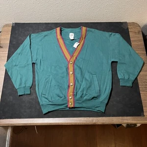 Gap Cardigan Sweater Vintage Men's Large Kanye West Preppy 1990s Varsity Global - Picture 1 of 11