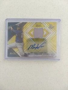 MASON WILLIAMS 2014 BOWMAN PLATINUM GOLD CANARY REFRACTOR AUTO 3/15 - Picture 1 of 2