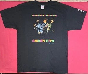 Jimi Hendrix NEW Black Shirt Size Large Classic Album Cover 2007 Screen Print - Foto 1 di 3