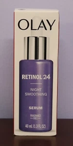 NEW Olay Retinol 24 Smoothing Hydrating Night SERUM Fragrance-Free 40mL ~ 1.3 Oz - Picture 1 of 6