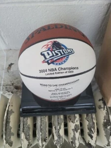 Rare 2004 Detroit Pistons Championship Limited Edition Of 5000 Basketball - Picture 1 of 5